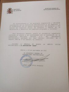 Diploma del Ministerio de Interior