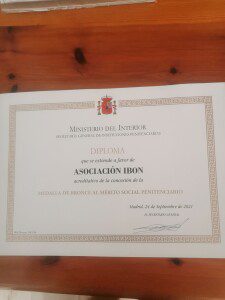 Diploma del Ministerio de Interior